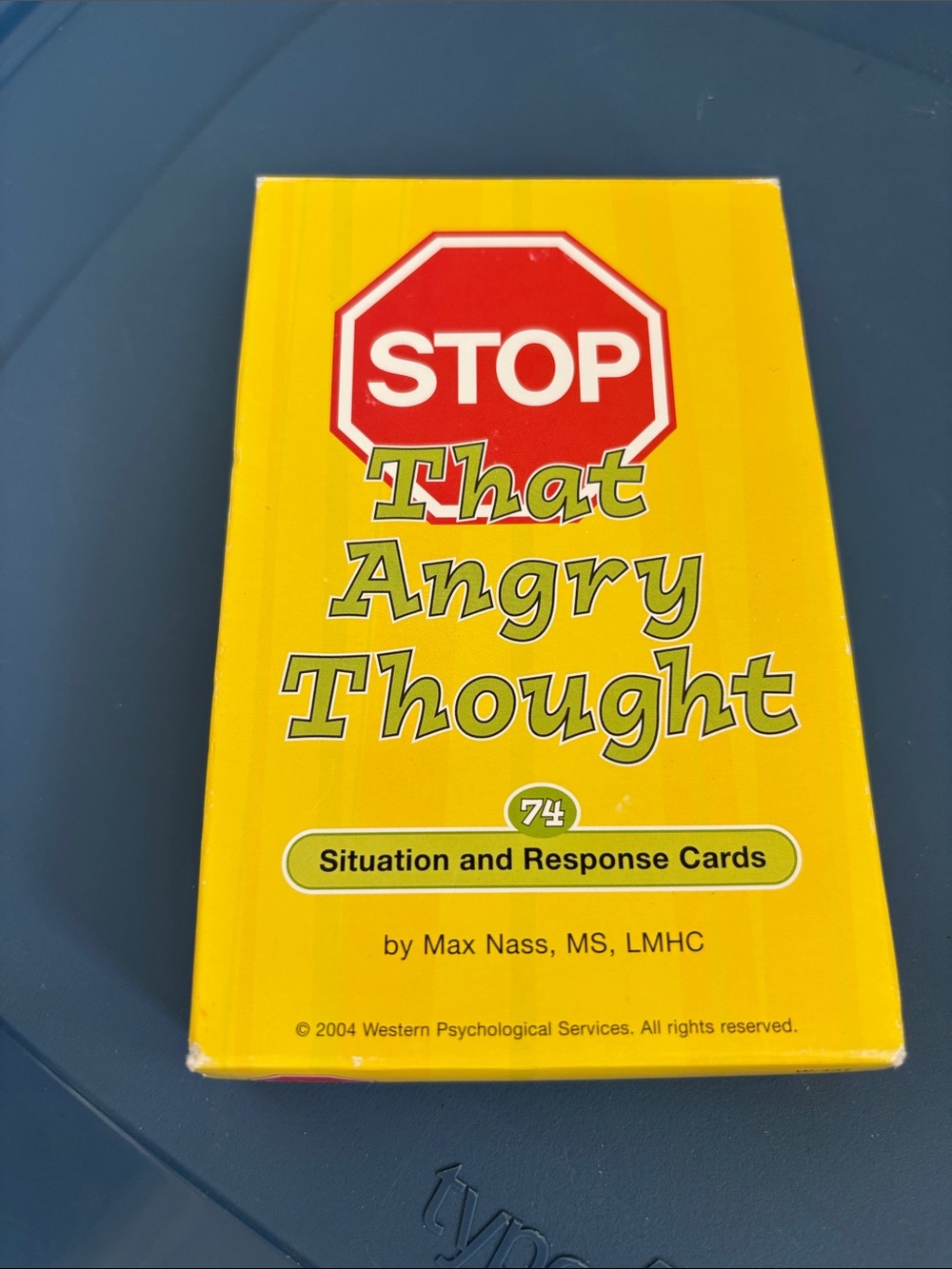 STOP That Angry Thought Situation and Response Cards - Yellow